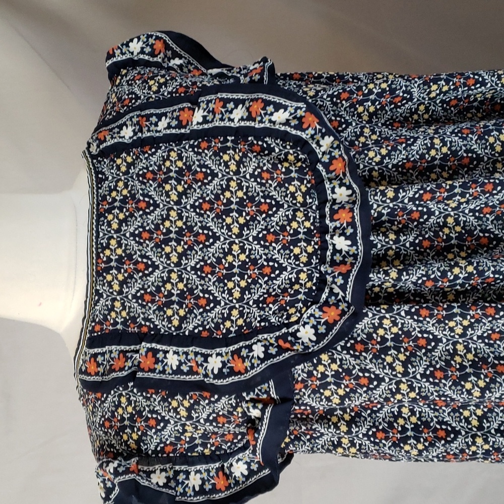 NEW Max Studio Sleeveless Printed Ruffle Dress - Picture 2 of 13